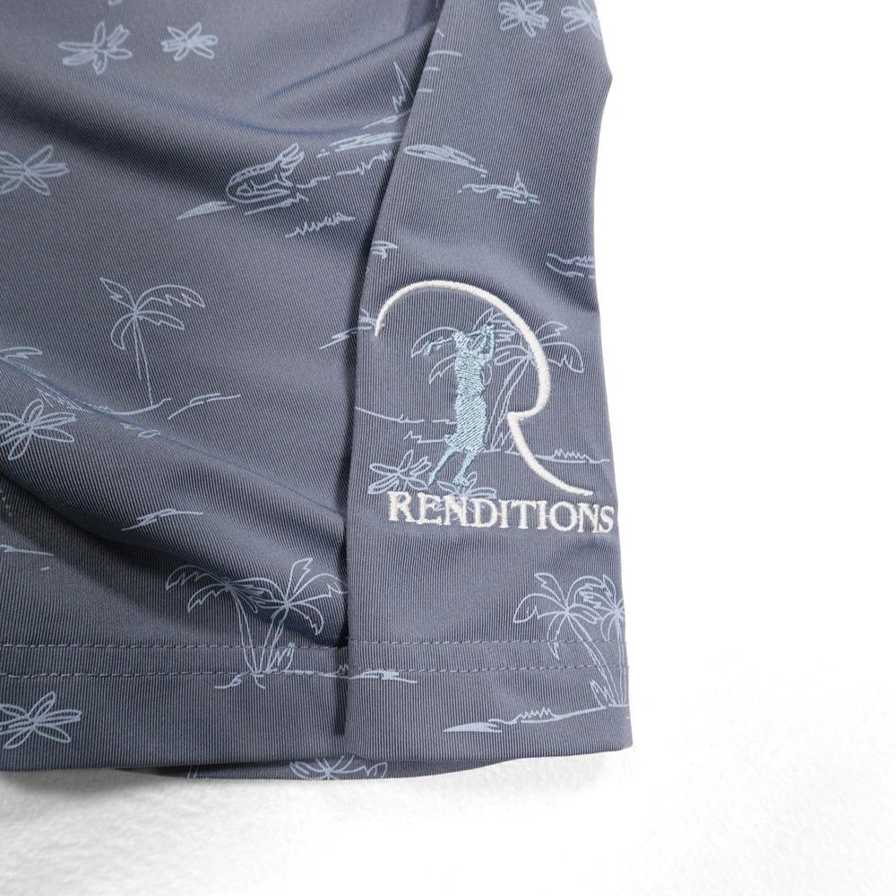 FOOTJOY Men's XL Tropical Island Golf Print Short Sleeve Performance Golf Polo - Picture 4 of 9